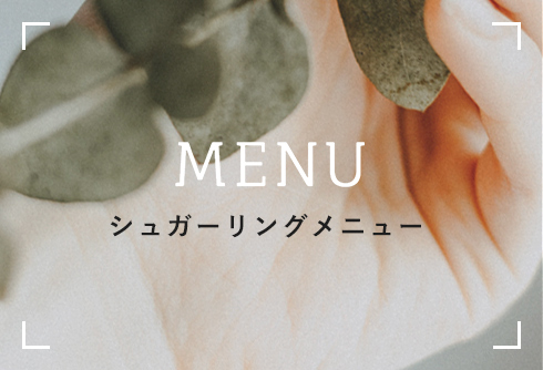 MENU シュガーリングメニュー